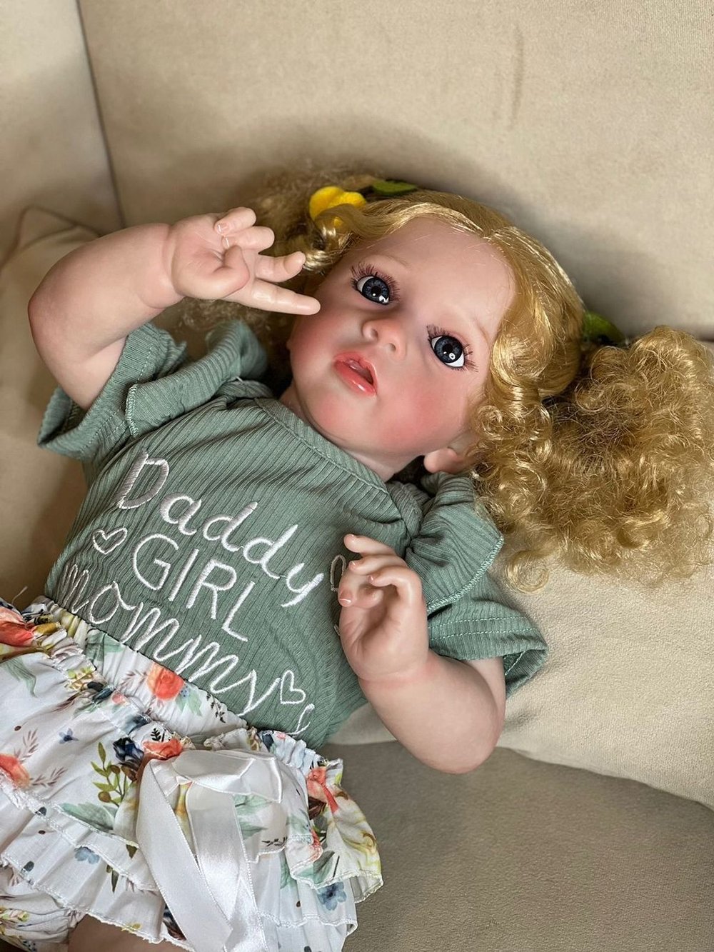 Кукла Реборн мягконабивная 60см в пакете (FA-591)