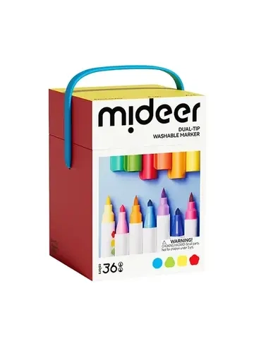 Двусторонние смываемые маркеры mideer