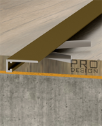 Плинтус PRO DESIGN 7067 MINI Анодированный шампань 2700мм