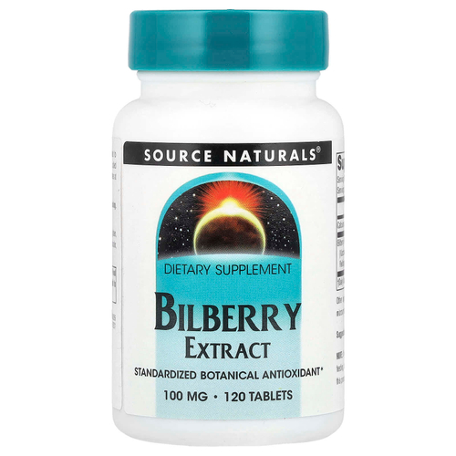 Source Naturals, Экстракт черники, 100 мг, 120 таблеток