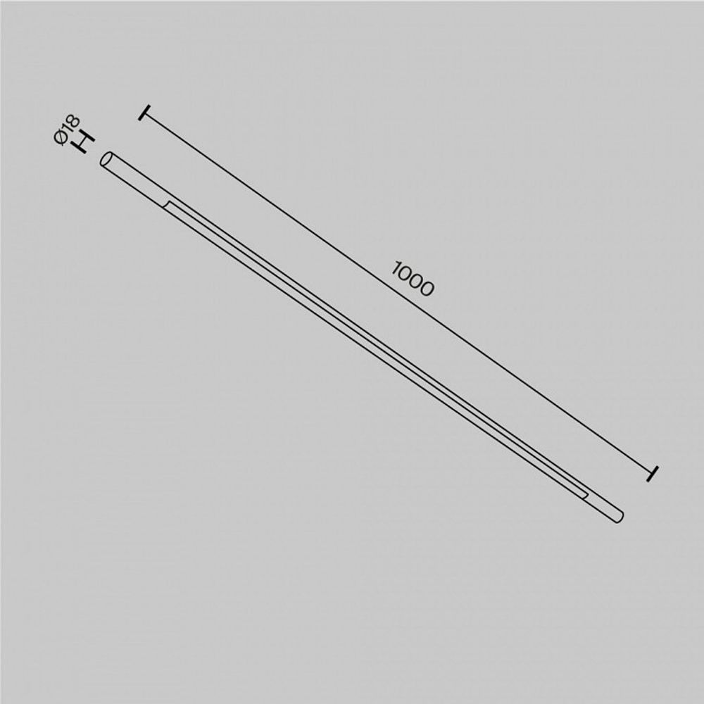 Модульный светильник Maytoni Basis C100CL-L1000-24W3-6K-BS