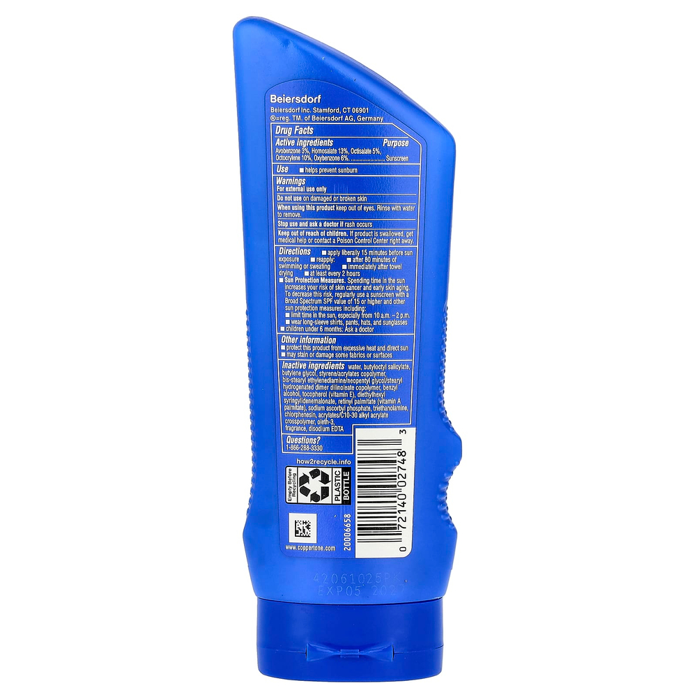 Coppertone, Sport, солнцезащитный лосьон, эффективность 4-в-1, SPF 70, 207 мл (7 жидк. унц.)