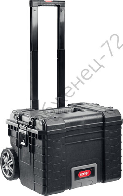 KETER GEAR CART, 564 х 465 х 480 мм, (22″), пластиковый ящик-тележка на колесах (38370)