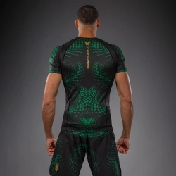 Рашгард Venum Matupa Short Sleeve black/green/gold