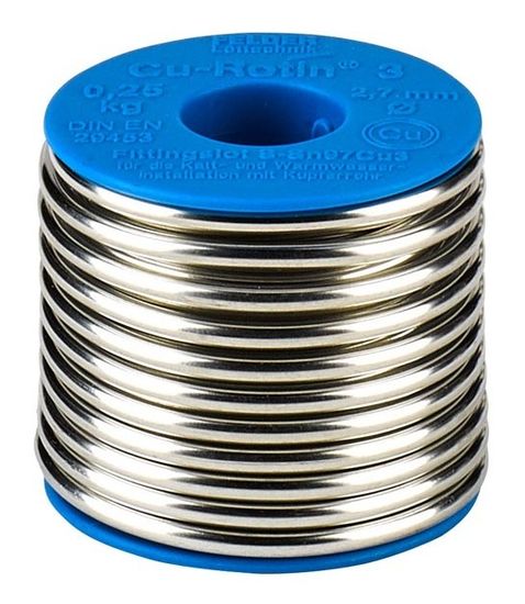 Припой мягкий Felder №3 - 2 мм. 250 гр. на шпуле Cu-Rotin®3 Sn97Cu3