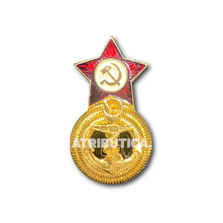 Кокарда Адмирала ВМФ В Обрамлении Со Звездой СССР Золотистая
