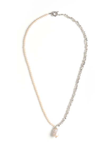 Колье Pearl Old Money Silver