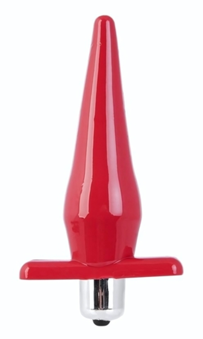 Красная водонепроницаемая вибровтулка Black&Red - 12,7 см. (Цвет: красный)