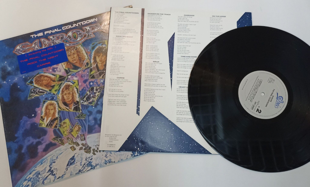 Винтажная виниловая пластинка LP Europe The Final Countdown (Holland 1986)