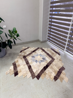 Меховой Коврик прикроватный накидка на кресло из овчины