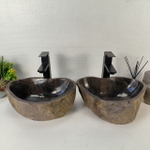 Раковина из речного камня ПАРА! RS-65549 40*39*15 0865