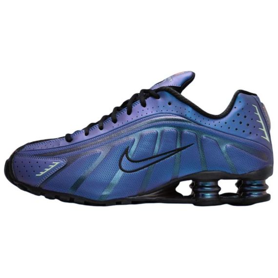 NIKE Shox R4 Беговые кроссовки Низкие Мужские Фиолетовые