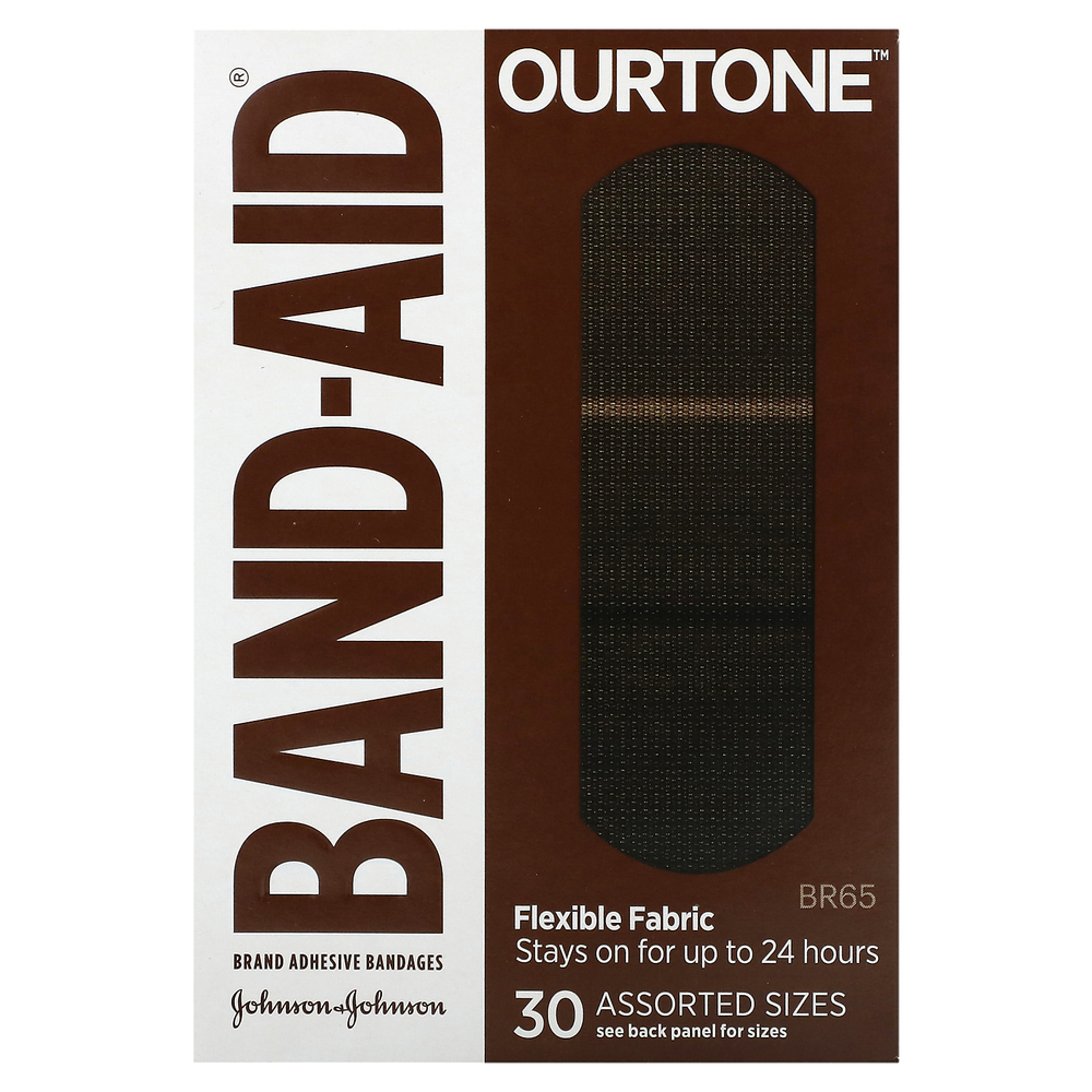 Band Aid, лейкопластыри, Наштон, гибкая ткань, BR65, 30 разных размеров
