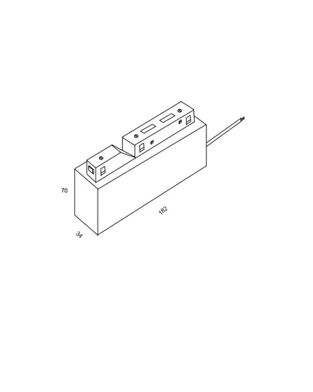 Источник напряжения встраиваемый S35 48В, 200Вт, черный Technical trx004dr2-200s