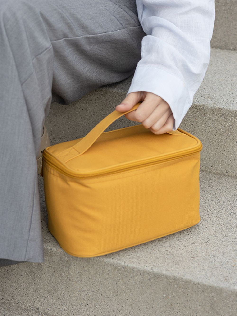 Термосумка для ланч-бокса/косметики/лекарств Smart Picnic, S, горчичная