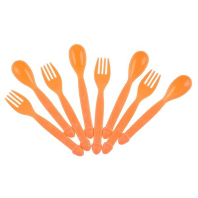 Набор пластиковых столовых приборов «Всё в твоих руках» (Цвет: бежевый)