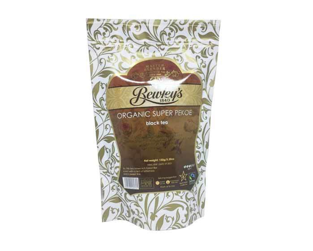 Чай черный листовой Bewley’s organic super pekoe, 150 г