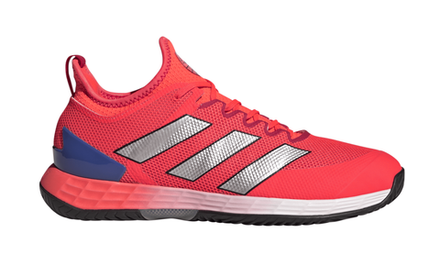 Мужские кроссовки теннисные Adidas Adizero Ubersonic 4 M Lanz - solar red/silver metallic/lucid blue