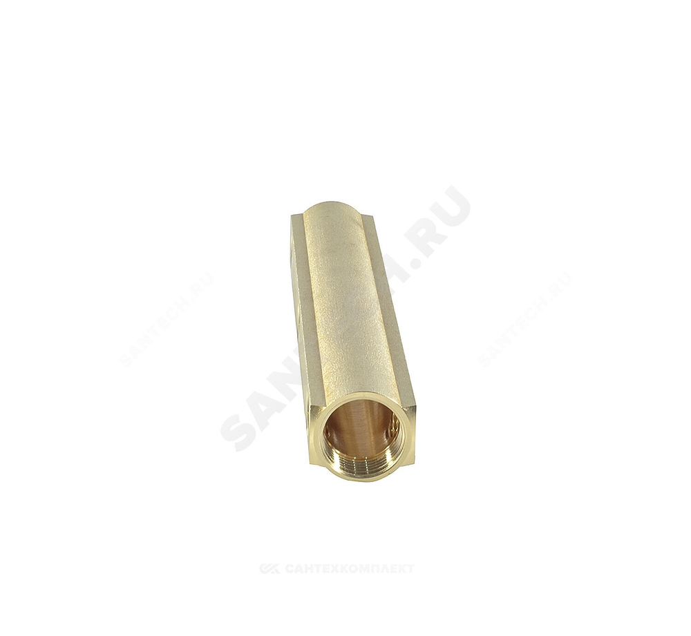 Коллектор латунь 1" ВР/ВР на 6 вых 1/2" ВР м/о 100мм Апогей 422064 (КЛА 2506.100-2)