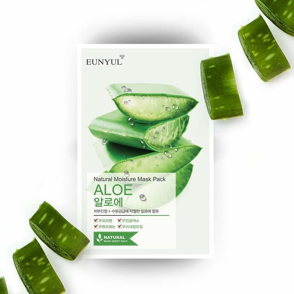 Тканевая маска с экстрактом алоэ EUNYUL Aloe Natural Moisture Mask Pack