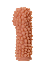 Насадка на фаллос с пузыриками по всей поверхности Extreme Sleeve 008 M-size - 14,7 см. (Цвет: телесный)