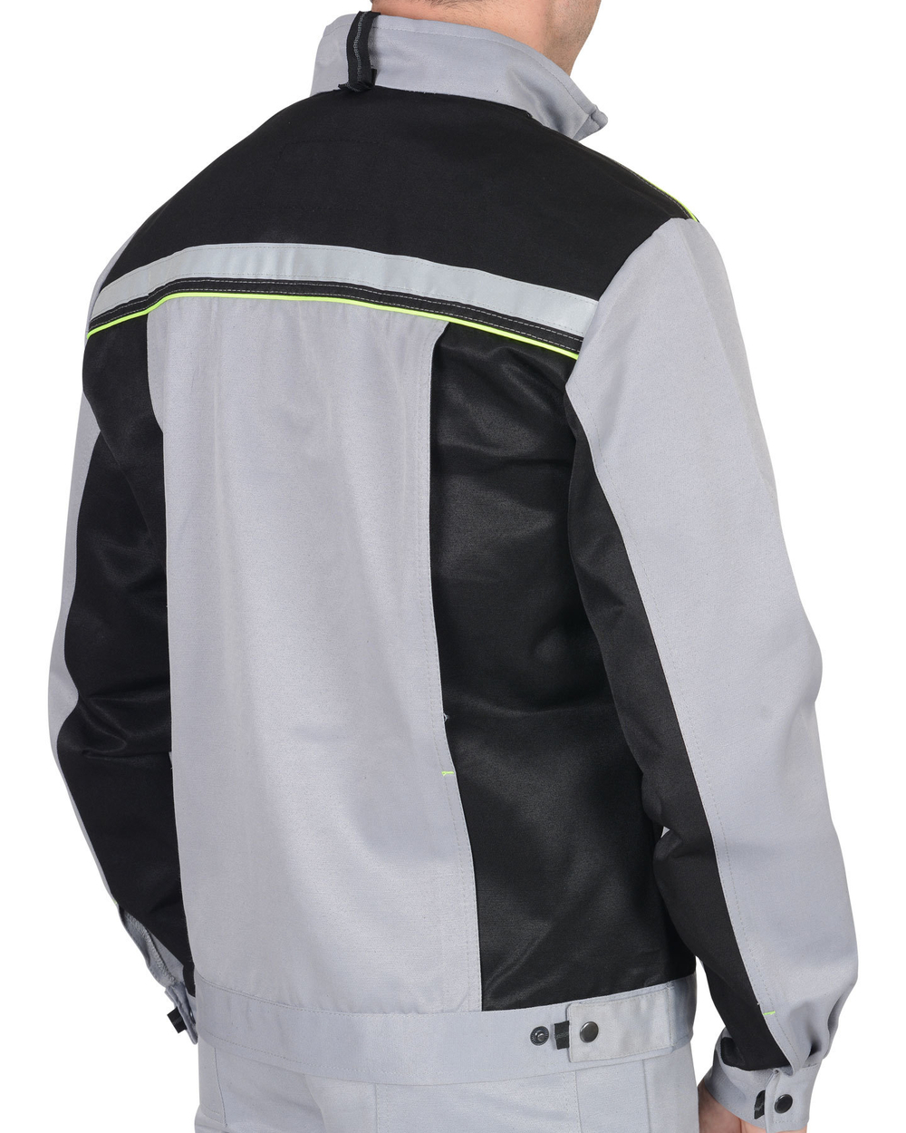 Костюм Nerss-ПРАКТИК куртка, п/к св. серый с черным