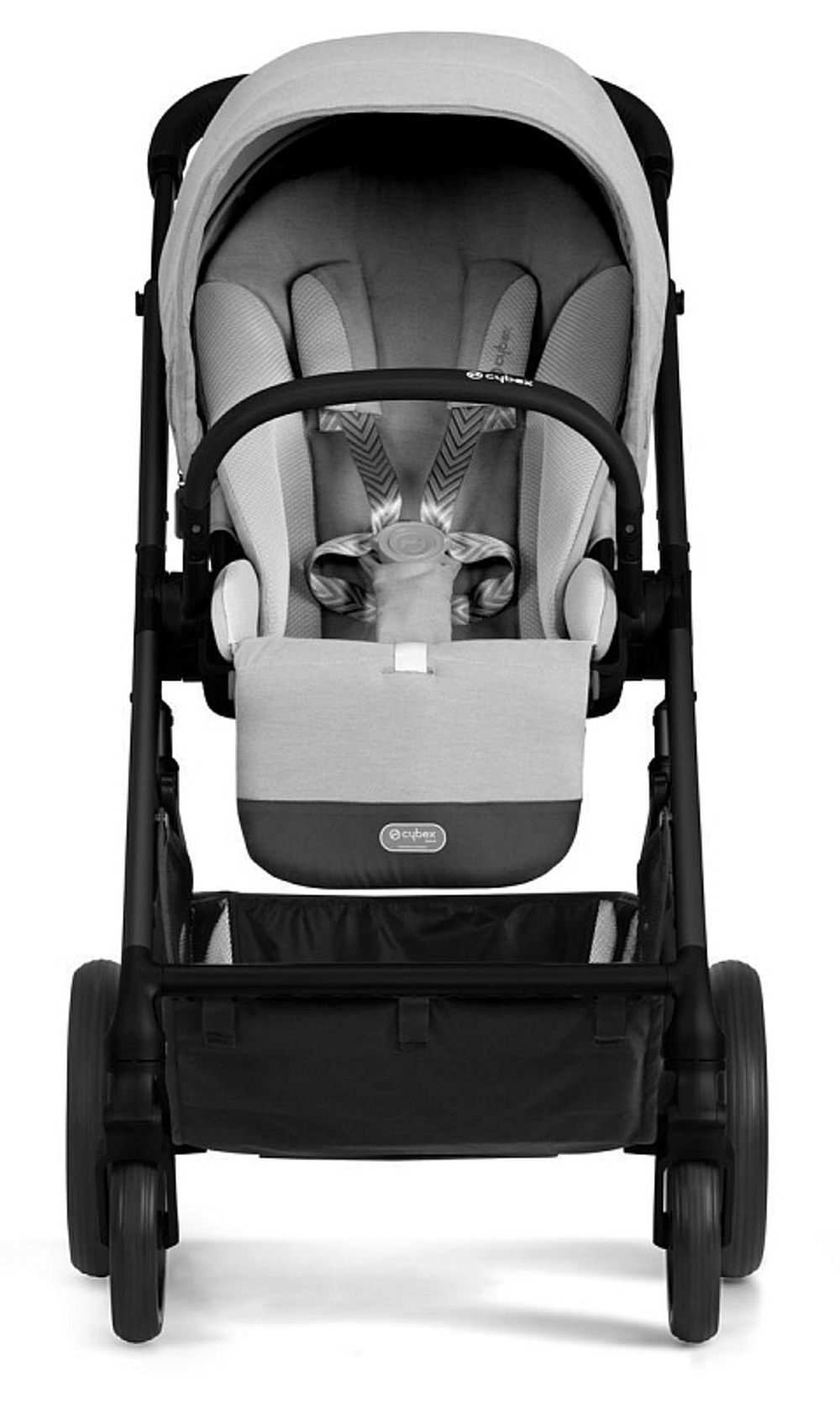 Детская коляска Cybex Balios S Lux BLK Aton B2 i-Size 3 в 1 Lava Grey с дождевиком/Volcano Black