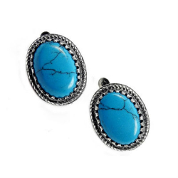 Серьги "Болория" бирюза