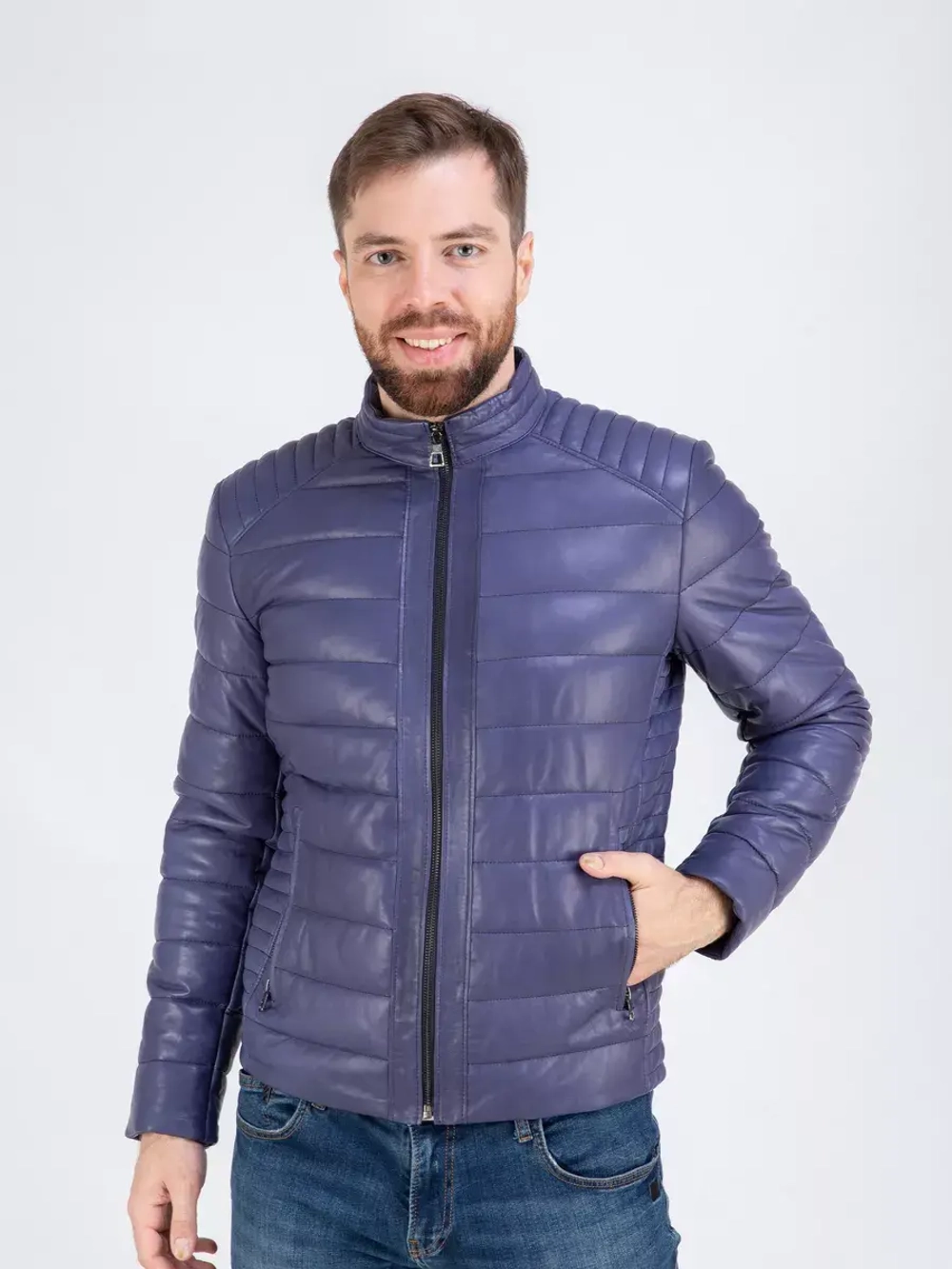 Куртка кожаная демисезонная Турция