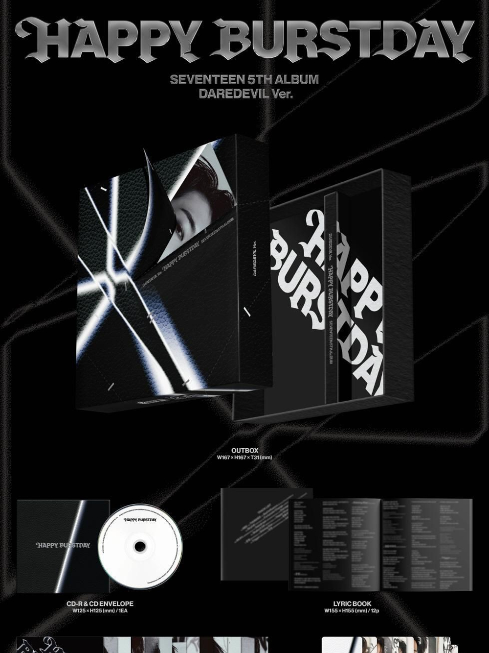 Альбом SEVENTEEN - HAPPY BURSTDAY 5th Album DAREDEVIL RANDOM Version