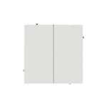 Кнопка двухклавишная, KANT, белый песок