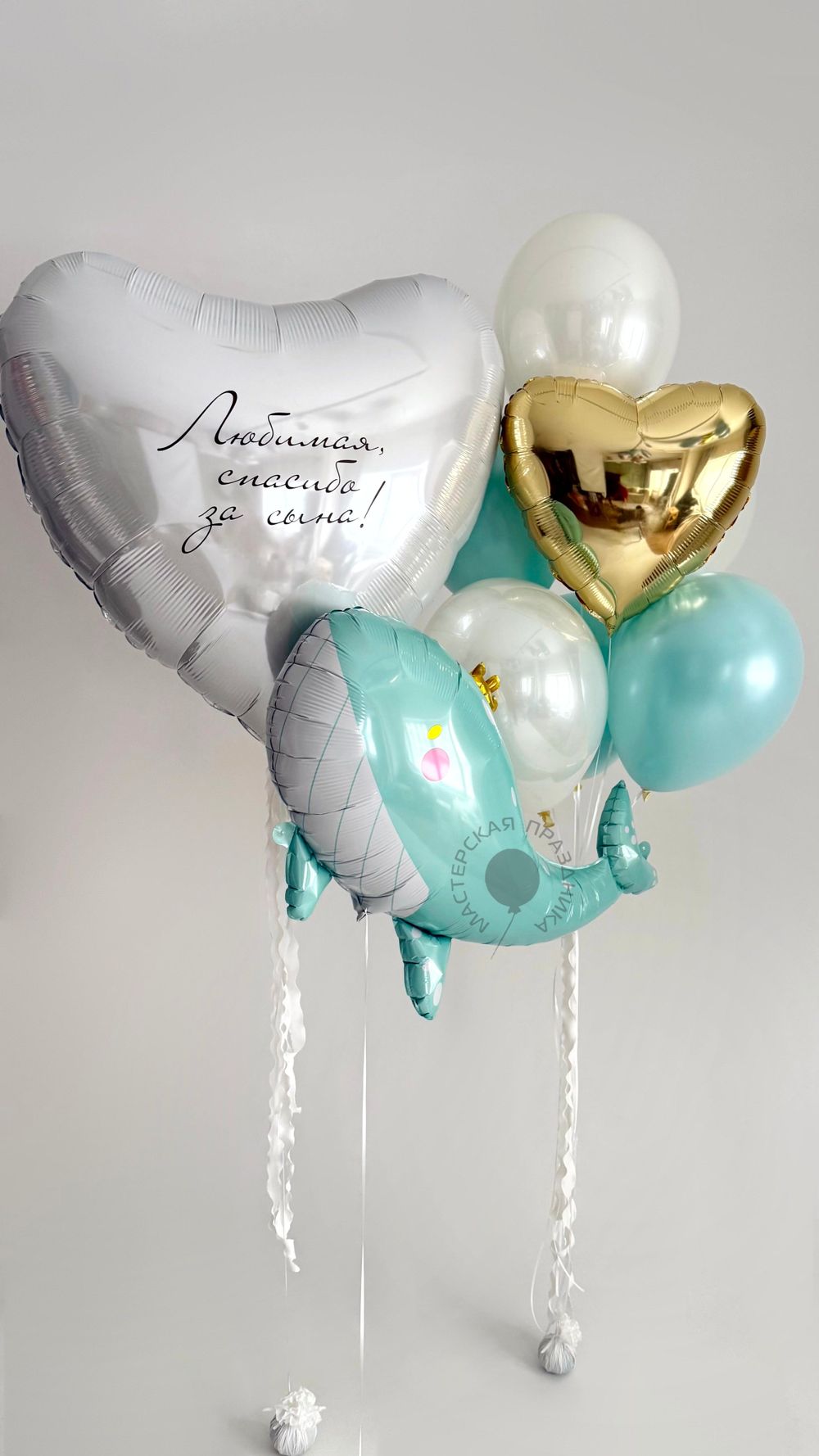 Воздушные шары на выписку для мальчика №8930  Изображение3