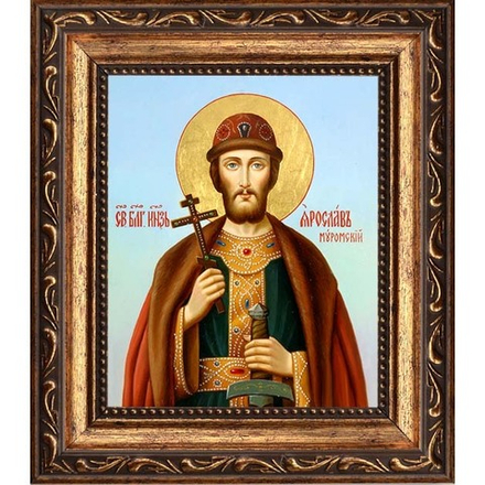 Ярослав (Константин)  Муромский Святой благоверный князь. Икона на холсте.