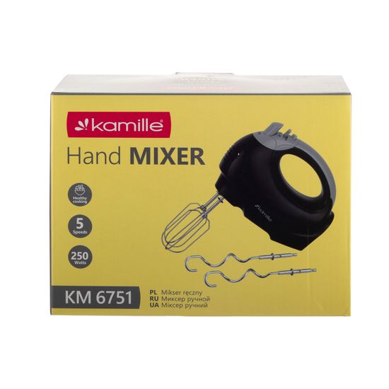 Миксер электрический ручной 250 Вт. Kamille KM 6751