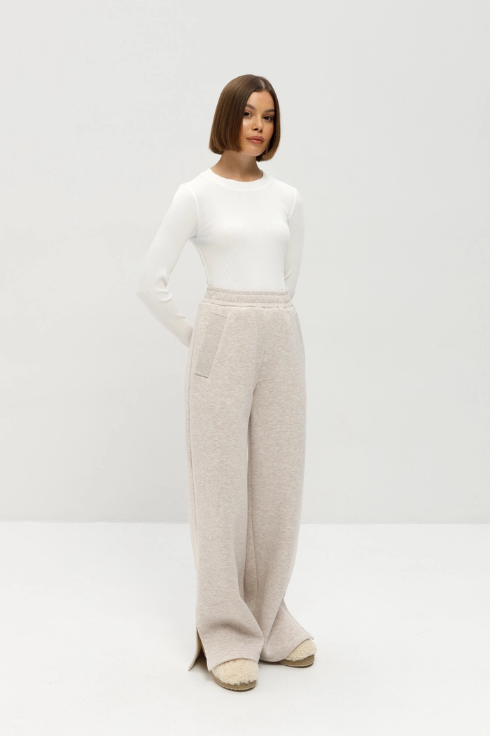 БРЮКИ РУТИ БЕЖЕВЫЙ НАЧЕС