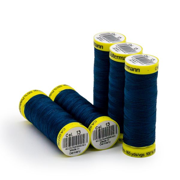 Нитки для трикотажа Gutermann Maraflex 120 (150 метров), 5 кат. | 013 синий