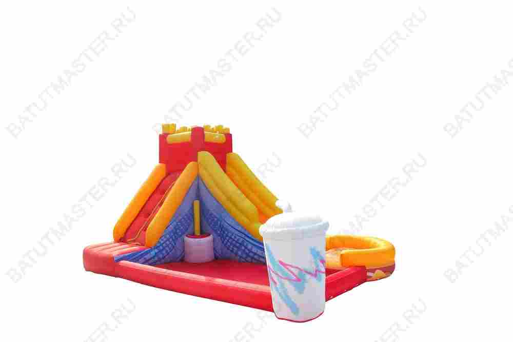 Батут детский на дачу "Вкусный перекус" 4*3*2,65 м