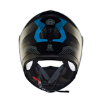 Шлем интеграл Royal Enfield, цвет - черно-синий, размер - L (600 мм), арт. RRGHEP000570 (HESS22014GLOSS BLACK & BLUE)