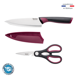 Набор из 2 предметов Tefal поварской нож 15 см + ножницы Tefal Comfort K250S225