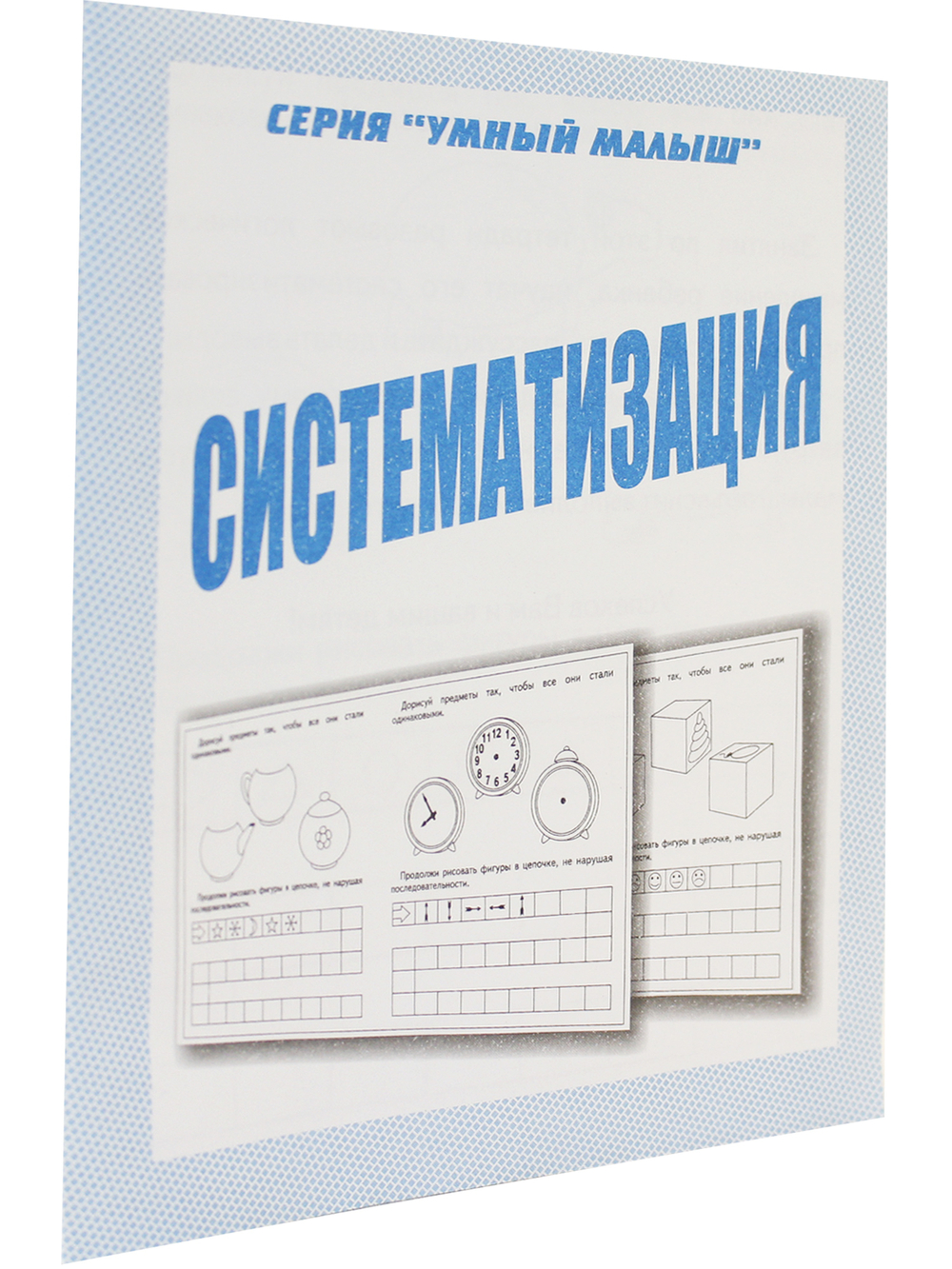 Систематизация. Умный малыш.  Рабочая тетрадь