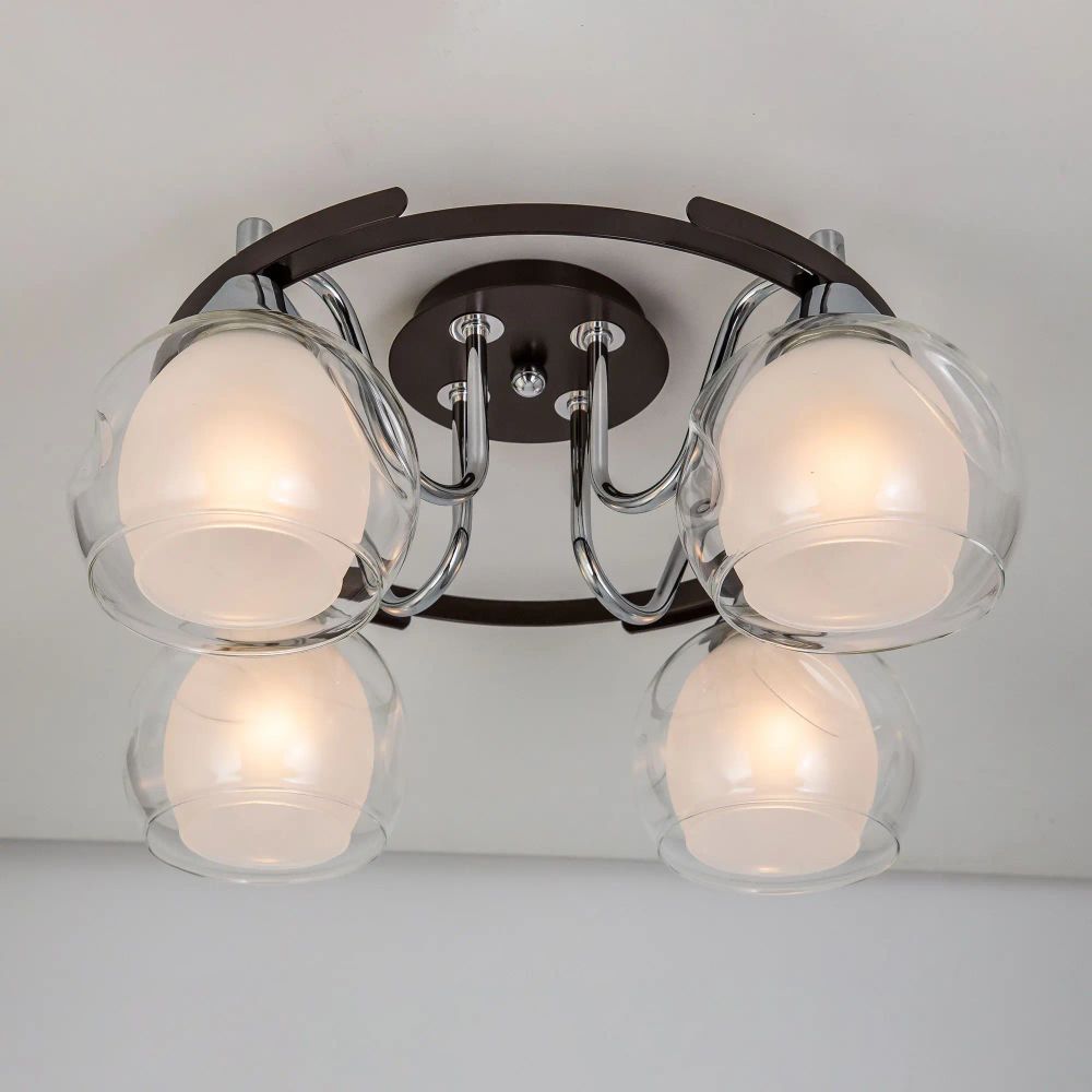 Citilux Остин CL115145 Люстра потолочная Венге Хром