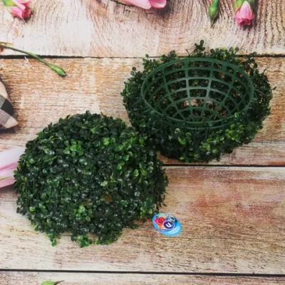 Искусственное растение шар «Самшит» темно-зеленый D-27см Ultramarine