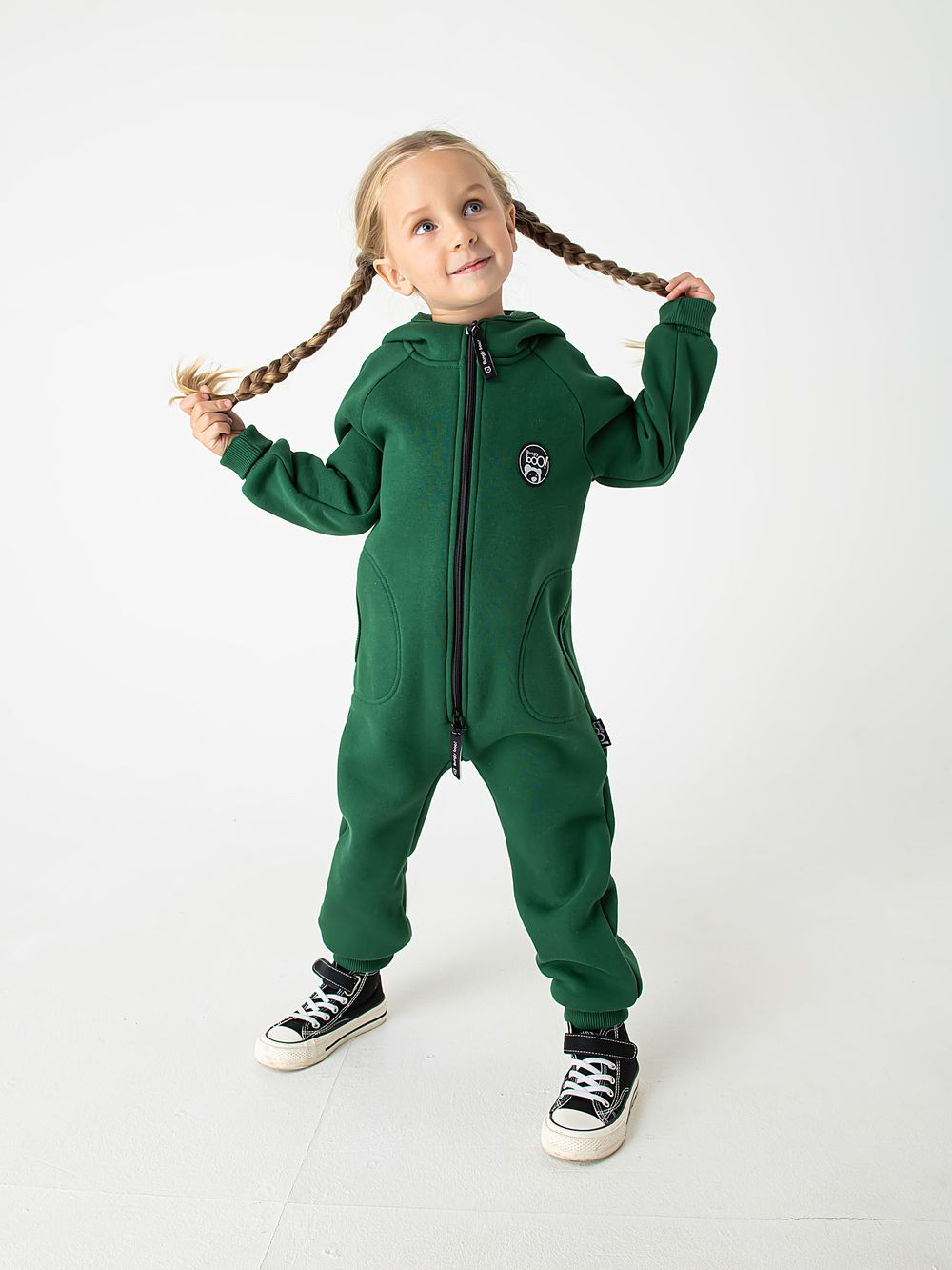 Комбинезон с карманами "Малахит" утепленный