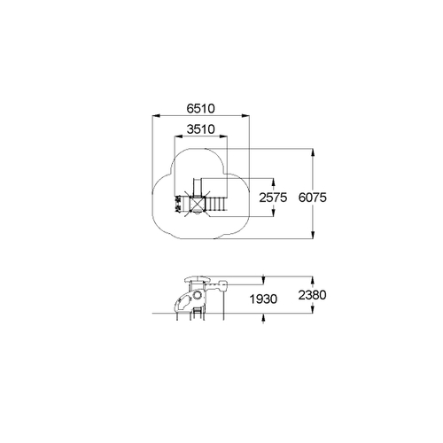 Детский игровой комплекc «Вертолёт ДПС»