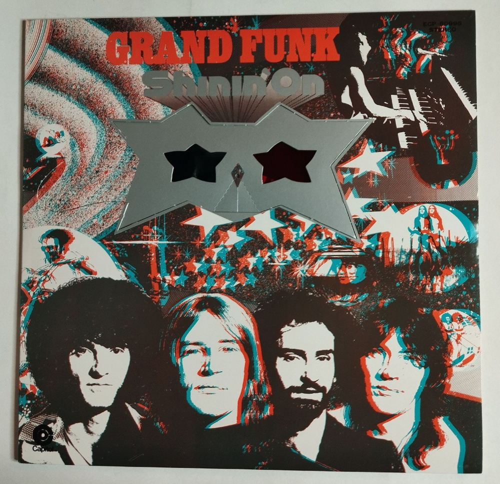 Винтажная виниловая пластинка LP Grand Funk Shinin On (Japan 1974) (Obi)