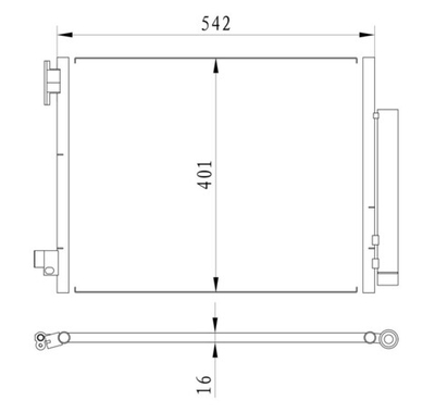 Kular - 76325-KLR - Condenser, air conditioning