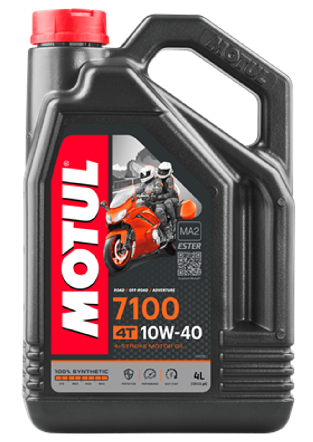Моторное масло синтетическое MOTUL 7100 4T 10W40, 4л