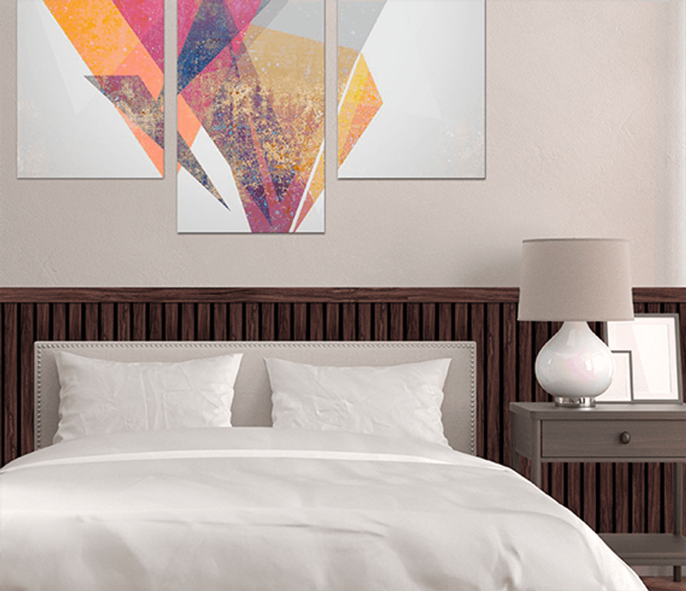 Стеновая панель HiWood декорированная, 270x12 см