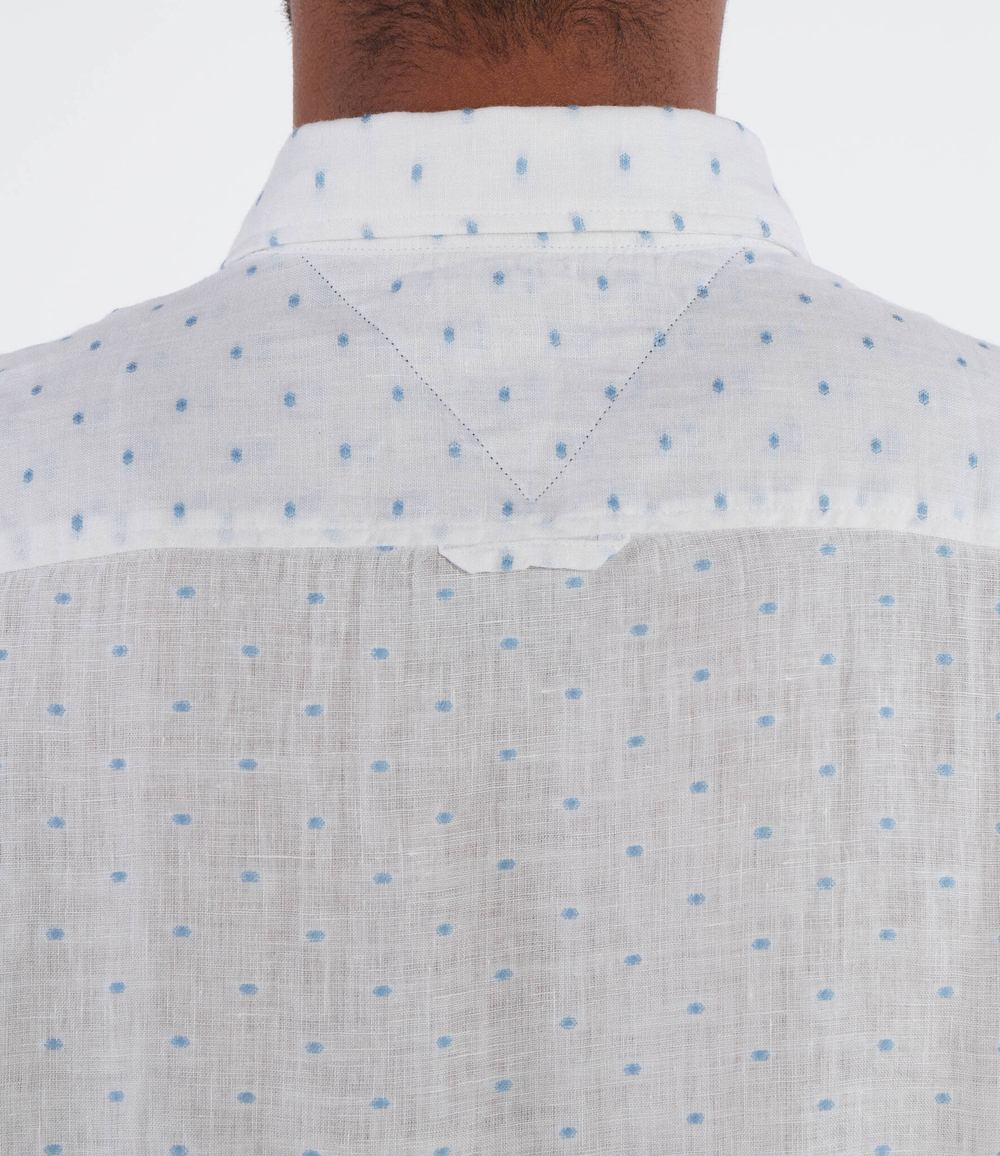 Льняная рубашка FIL COUPE SF Tommy Hilfiger - белый(MW0MW34615)