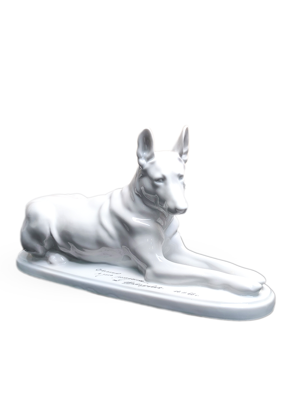 Фарфоровая статуэтка "Немецкая овчарка" (большая) ЛФЗ